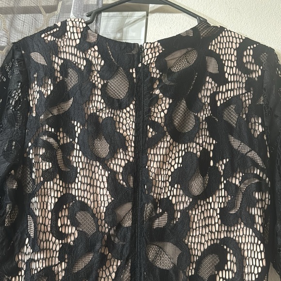 Black Floral Lace Maternity dress size Large - Picture 7 of 9